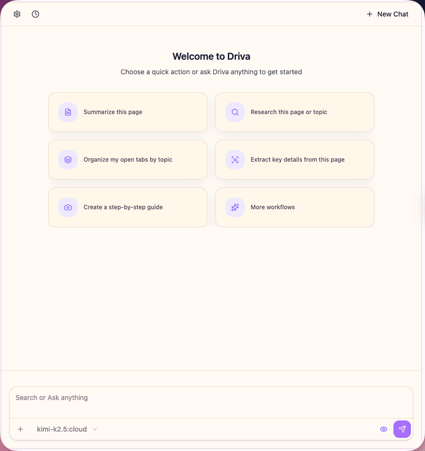 Driva Chat Interface