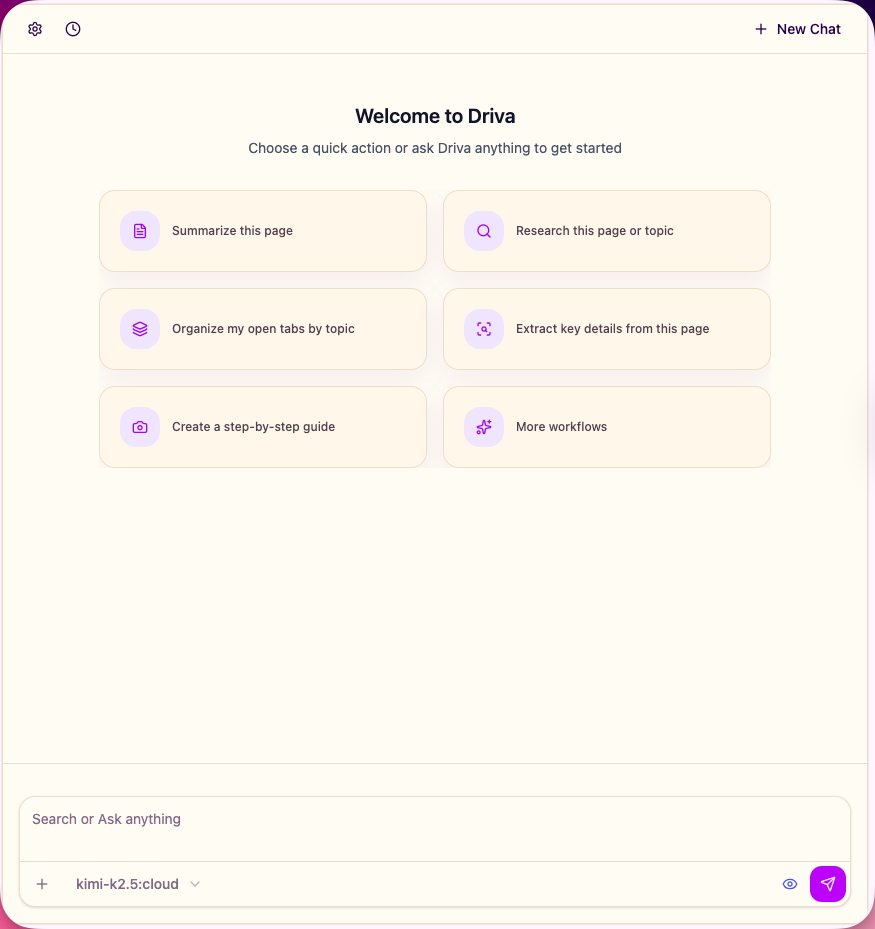 Driva Chat Interface